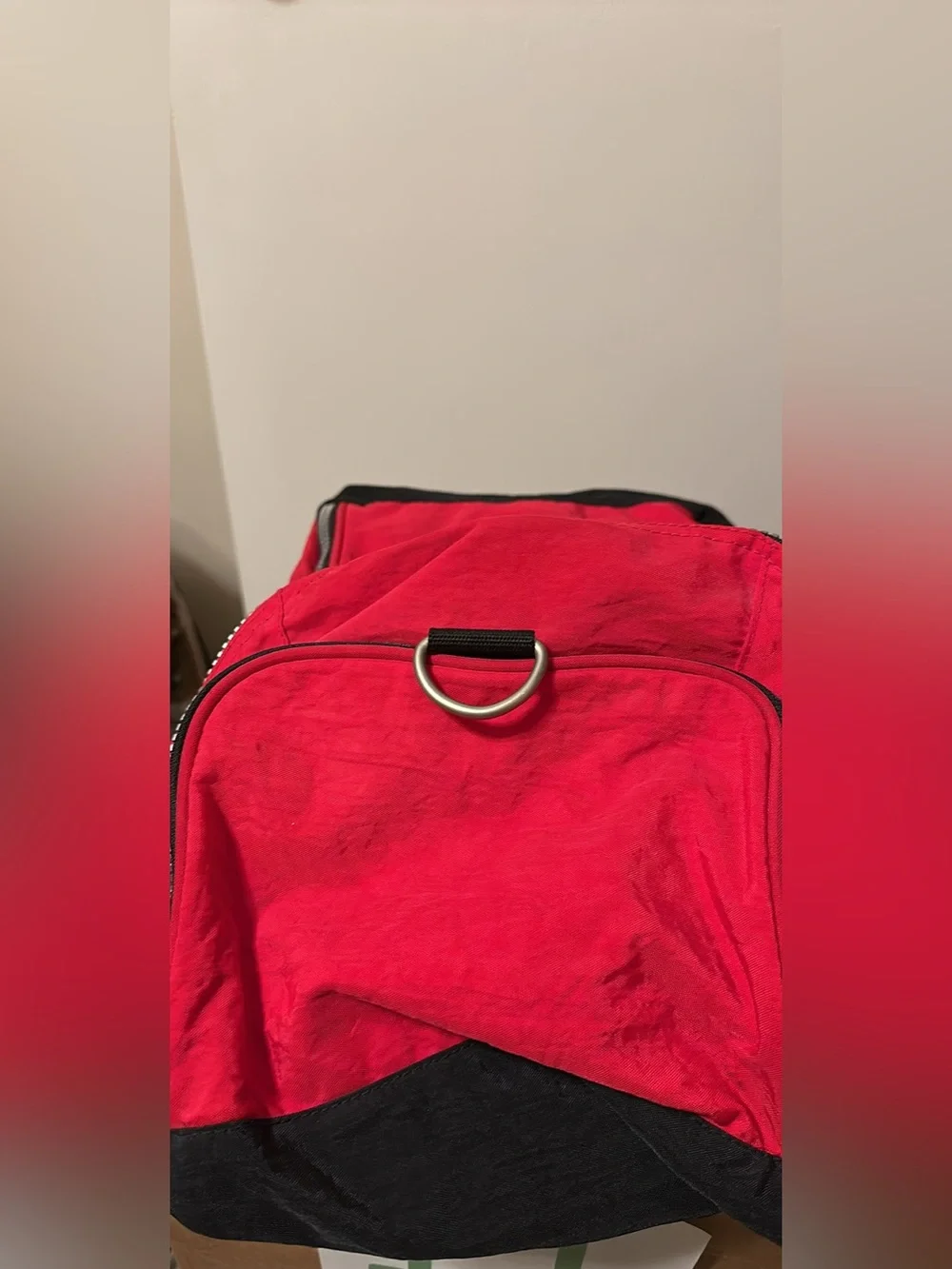 Vintage 1990s Marlboro Unlimited Red & Black Nylon Duffle Bag